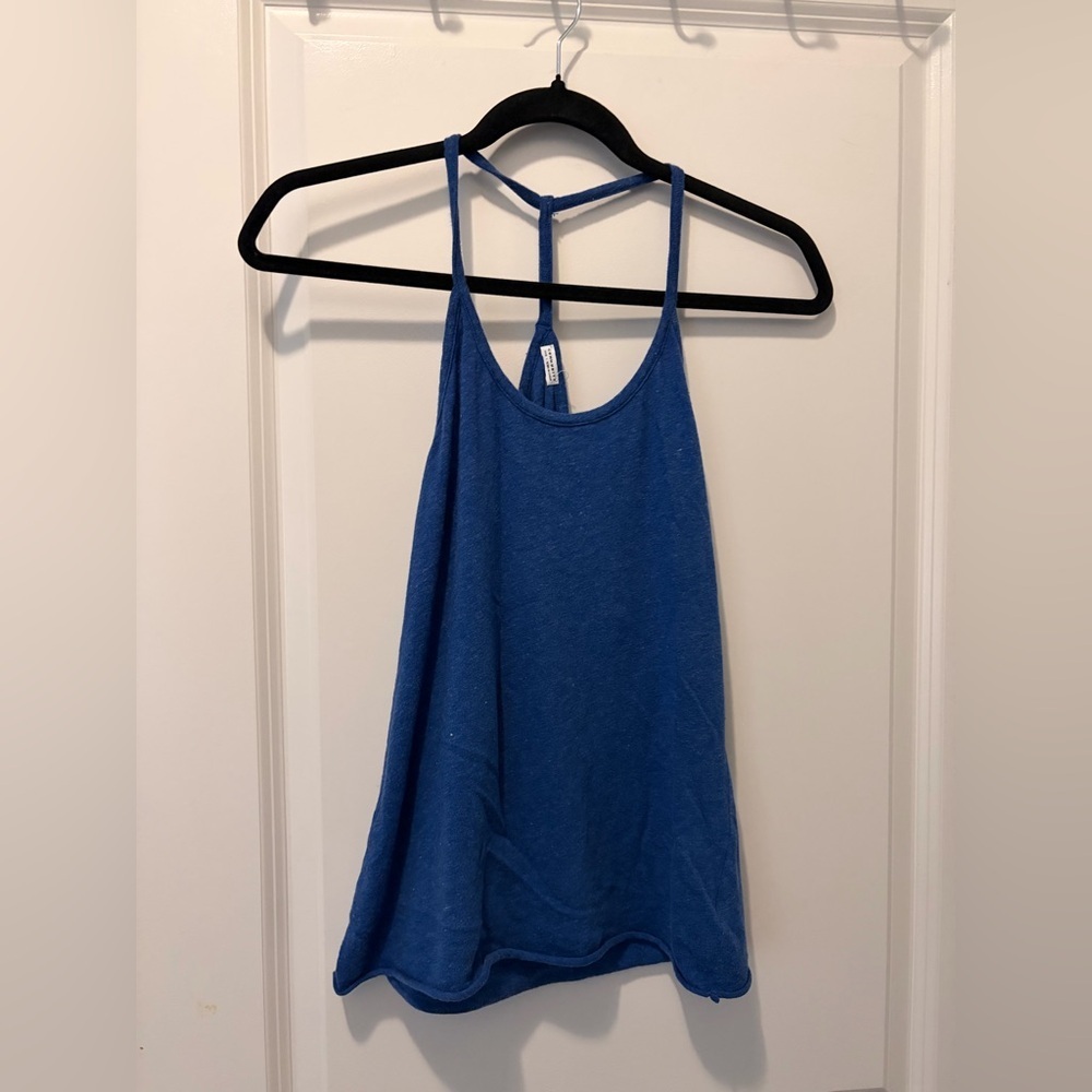 Aritzia Community Blue Racer Tank top
